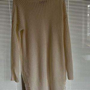 Long white sweater by Almost Famous. Used but in good condition. Size Large